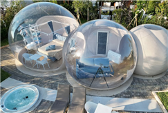 1 Notte in Bubble Room con Idromassaggio Esterna Riscaldata anche in Mezza Pensione per 2 persone